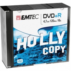 DVD+R 4.7 GB 16X Slim Case (10 Pz) EMTEC ECOVPR471016SL.