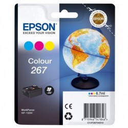 Originale EPSON Cartuccia Inchiostro colori 267 Globe NERO 267 da 6.7 ml.