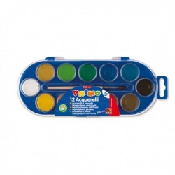 Pastiglie Acquerello in 12 colori D. 30 mm. CMP Colori acquerellabili in scatola