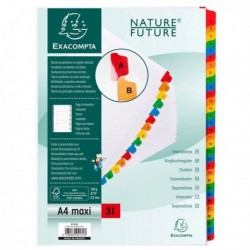 Separatore Numerico 1-31/A4 Maxi in Cartoncino 160 gr EXACOMPTA