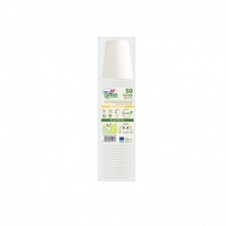 Bicchieri in carta - 210 ml - PEFC - Bianco - Dopla Green - conf. 50 pezzi