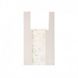Shoppers Mini - 22x40 cm - mater-biodegradabili - Bianco - scatola 500 pezzi