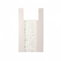 Shoppers Midi - 28x50 cm - mater-biodegradabili - Bianco - scatola 500 pezzi
