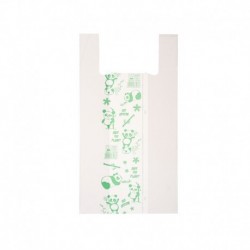 Shoppers Maxi - 30x60 cm - mater-biodegradabili - Bianco - scatola 500 pezzi