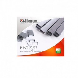 Punti metallici - 23/17 - TiTanium - 10 Conf. da 1,000 punti