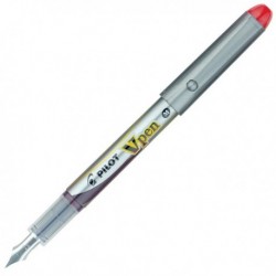 Penna Stilografica V Pen Silver PILOT - ROSSO - media - 007572 (conf. 12 Pz)