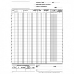 Registro PRIMA NOTA IVA CORRISPETTIVI 29.7x23 cm 25/25 Fg. Autoricalcanti E2102A
