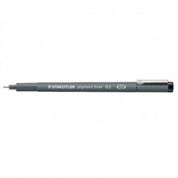 Pennarello PIGMENT LINER NERO 0.2 mm. STAEDTLER 308029 (10 Pz) Penna con Punta