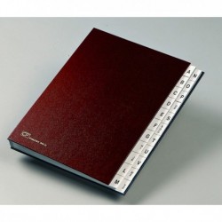 Classificatore Monitore Alfabetico A/Z FRASCHINI formato 24x34 cm ROSSO 640-D