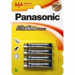 Blister 4 pile Ministilo Alkaline AAA 1.5V PANASONIC