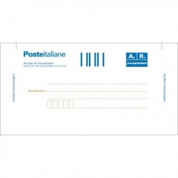 Cartoline Ritorno Raccomandata 10x20 cm Adesivo Rimovibile 100 Fg. E0622/1