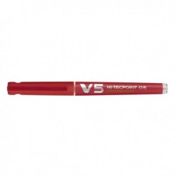 Penna Roller V5 Refillable PILOT - ROSSO - 0.5 mm - 040327
